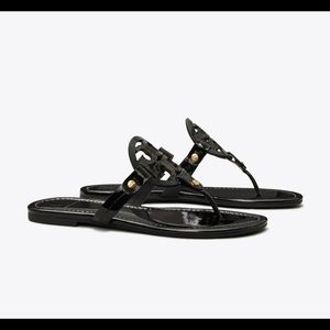 Brand new - Tory Burch patent leather black Miller sandal (7.5)